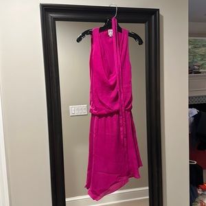 Sleeveless magenta Haute Hippie dress with sash